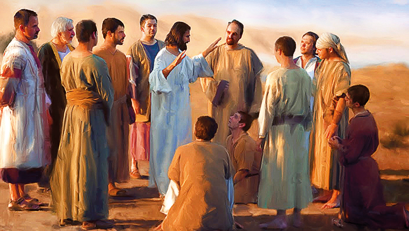 Gesu con i discepoli