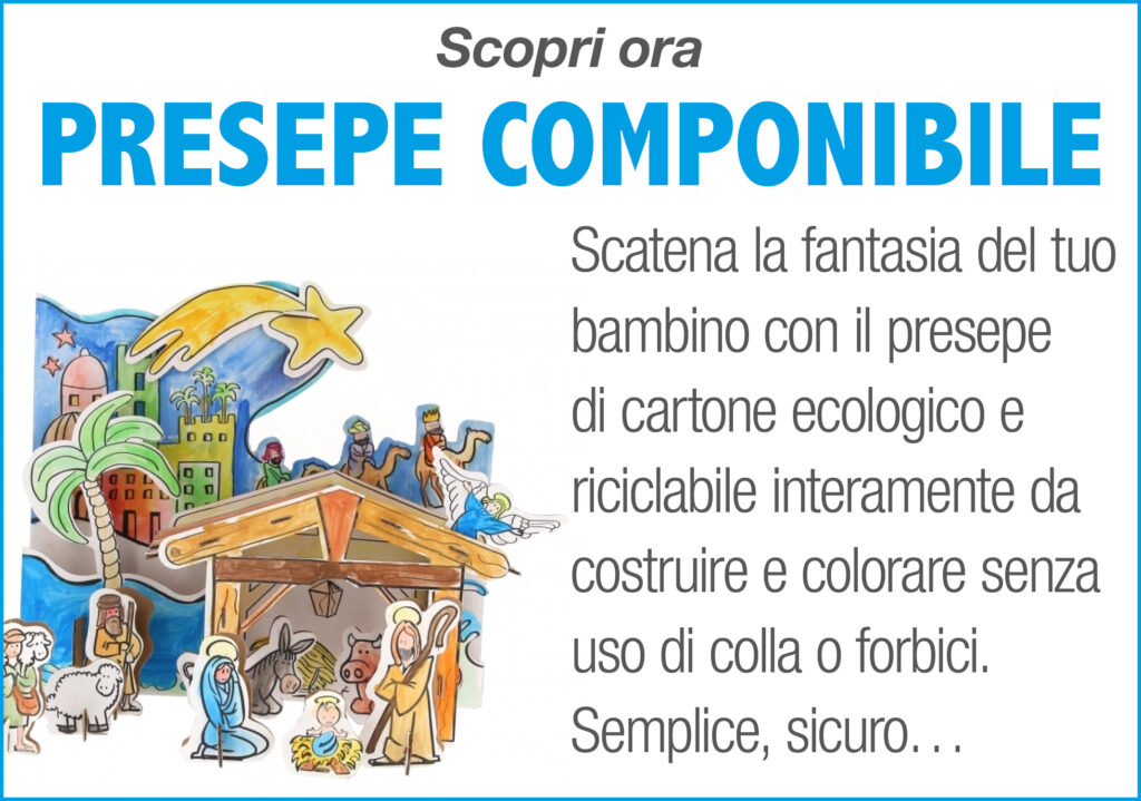 Presepe componibile in cartone